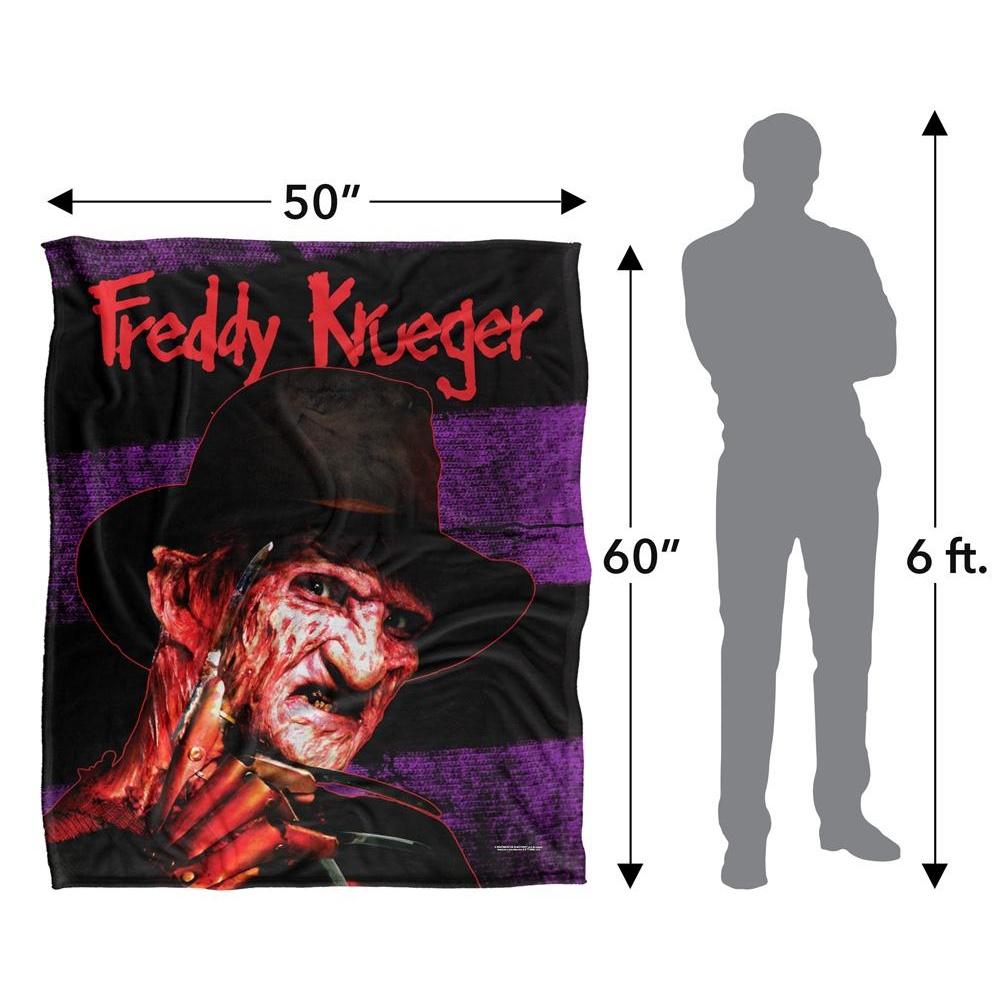 Nightmare On Elm Street Headshot Freddy Krueger Blanket