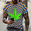 Fashion Summer New Optical Illusion Pattern Men's T-shirt Street Hip Hop Harajuku Round Neck Plus Size Short Sleeve