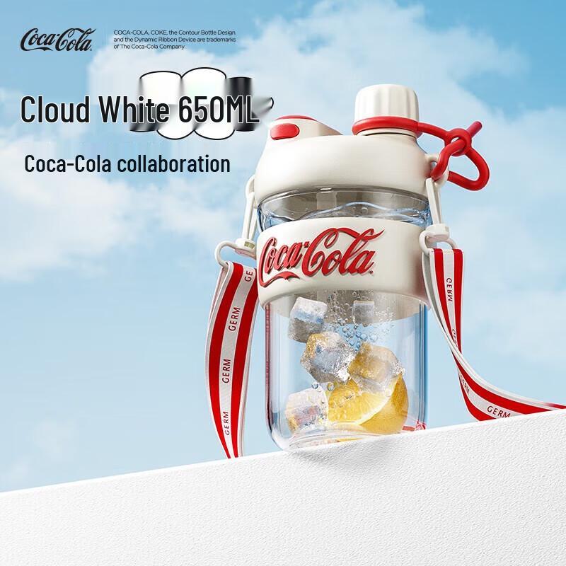Ge Ni Coca-Cola Облако Портативная Бутылка для Воды с Трубочкой