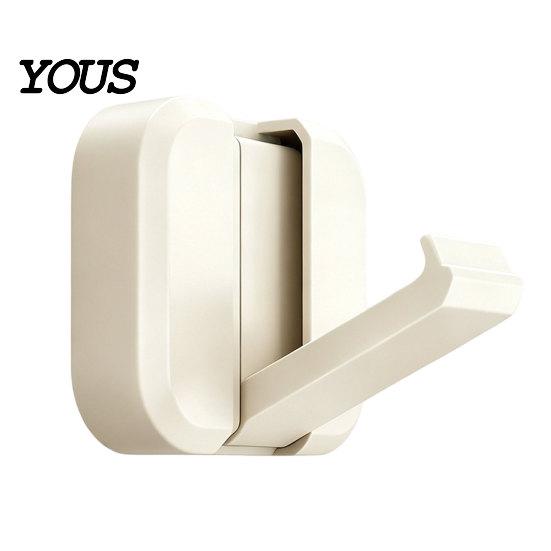 Space Saving Door Hooks Over The Hanger Hooks, Foldable No Drilling Adhesive Coat Rack, Wall Organizer, for Coats Bags Towels Scarves Keys