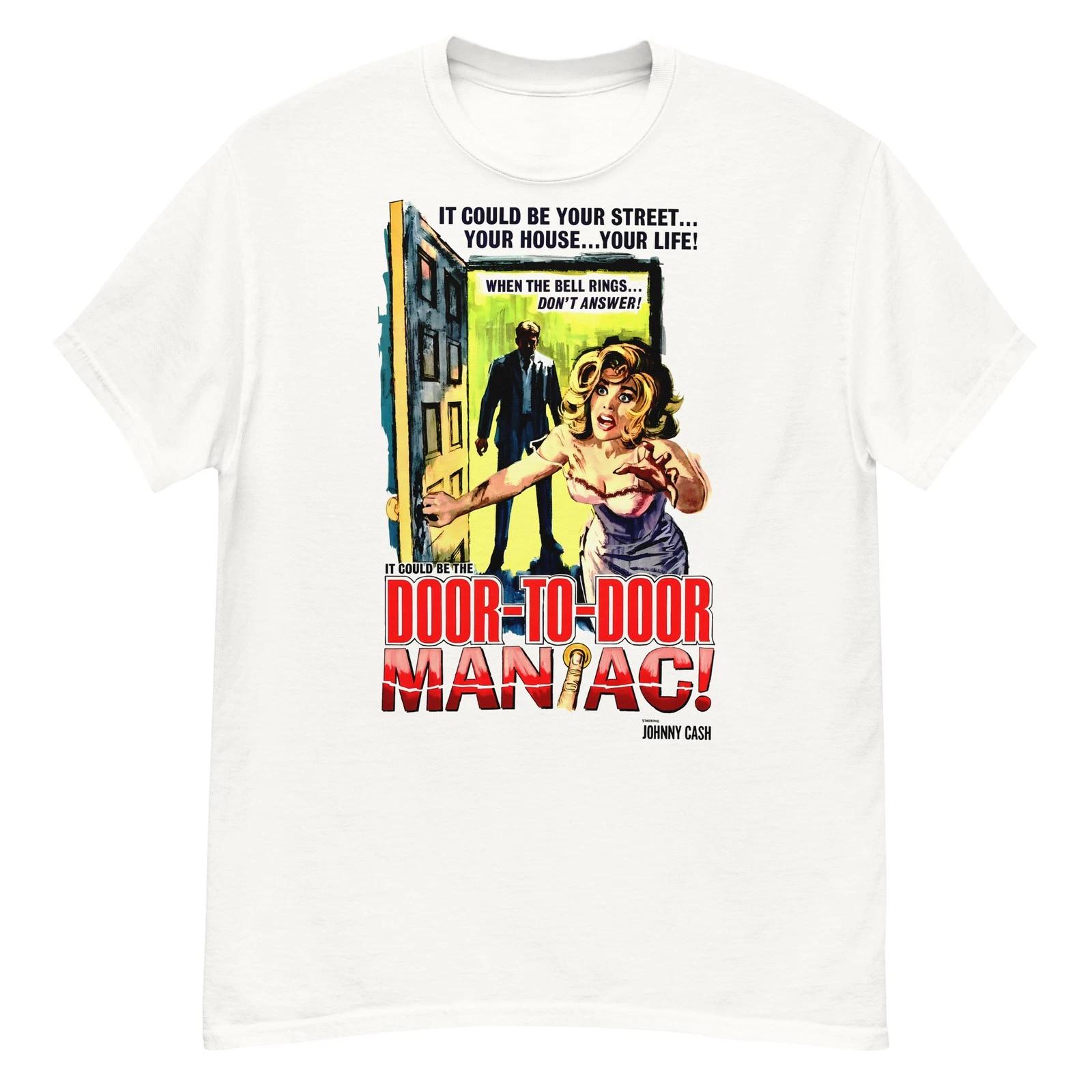 

Door-to-Door Maniac cult Johnny Cash film fan art t-shirt S