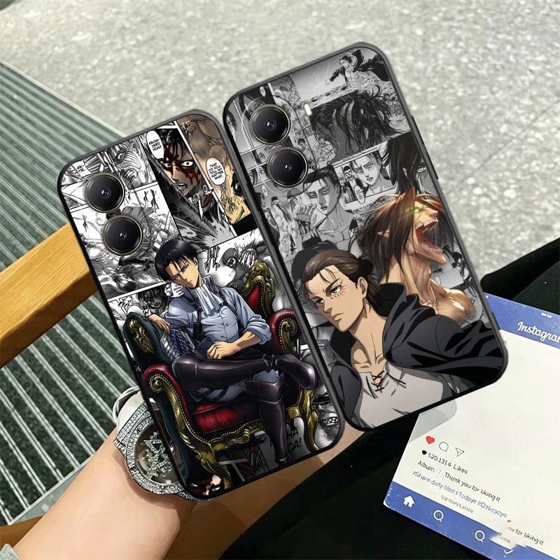 A-Attack On T-Titan Anime Soft Phone Case for Xiaomi Poco X5 X6 X7 X8 Pro Max X3 F7 F8 Ultra M8 M7 M6 M5 Redmi 15 15C 14C 13C 12