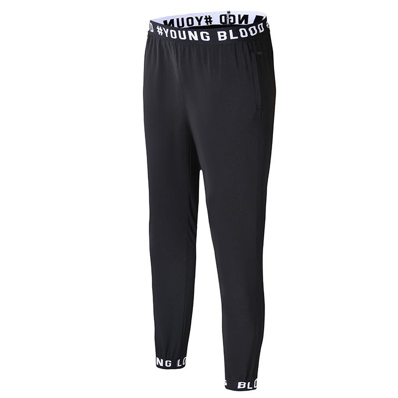 

Фитнес-брюки, Мужские повседневные брюки облегающего кроя, Укороченные брюки с узкими штанинами, Эластичные мужские брюки, Спортивные брюки L