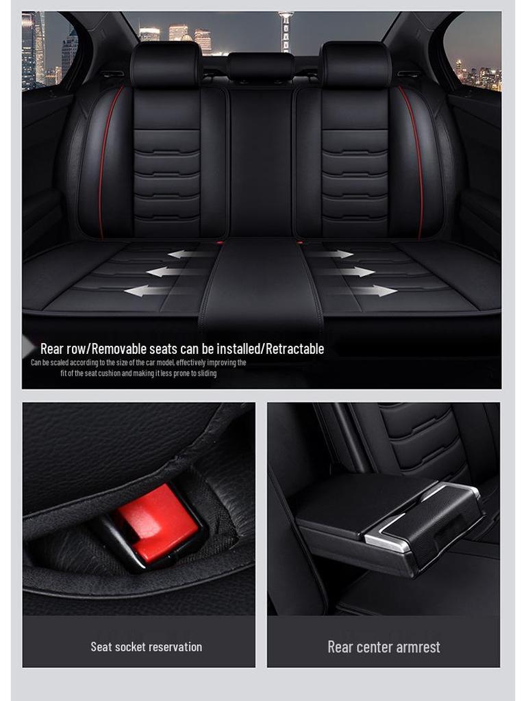 2021 Universal Full Leather Car Seat Cushion - Four Seasons