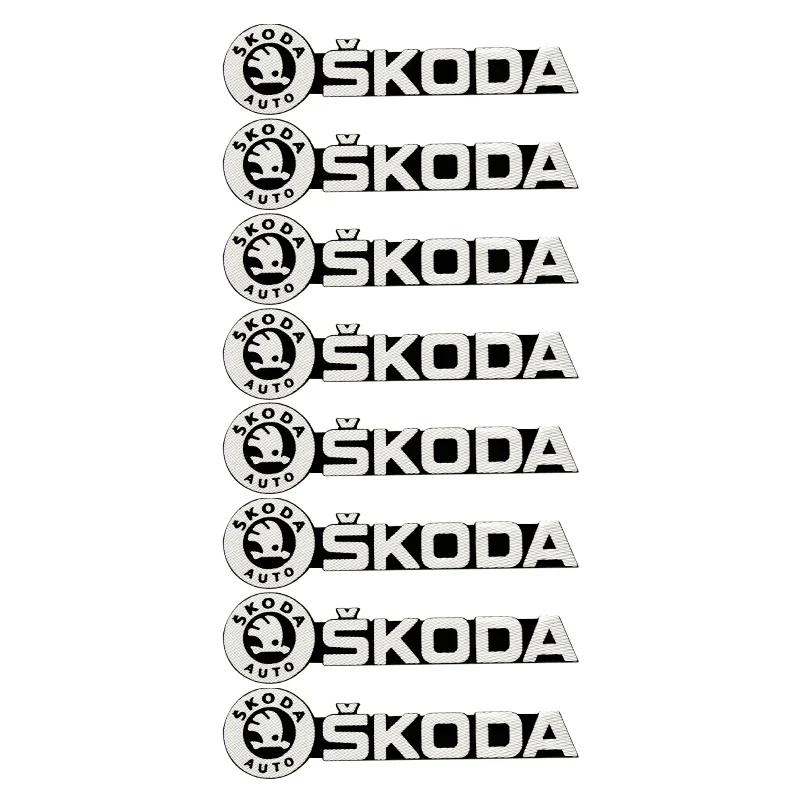 VSF5  3D Car Audio Stereo Speaker Badge Sticker Decal Accessories For Skoda Models (Octavia MK2 3 Octavia 2 3 A7 Fabia Kodiaq Rapid
