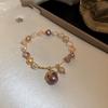 Retro Zircon Cat Pearl Bracelet: Elegant, Fashionable, and Versatile Jewelry for Women.