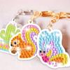 Portachiavi Pittura Diamante 5d Fai da Te Kit Pittura Diamante Artigianato con Diamanti Ornamenti da Appendere per Artigianato per Bambini Decorazioni Familiari