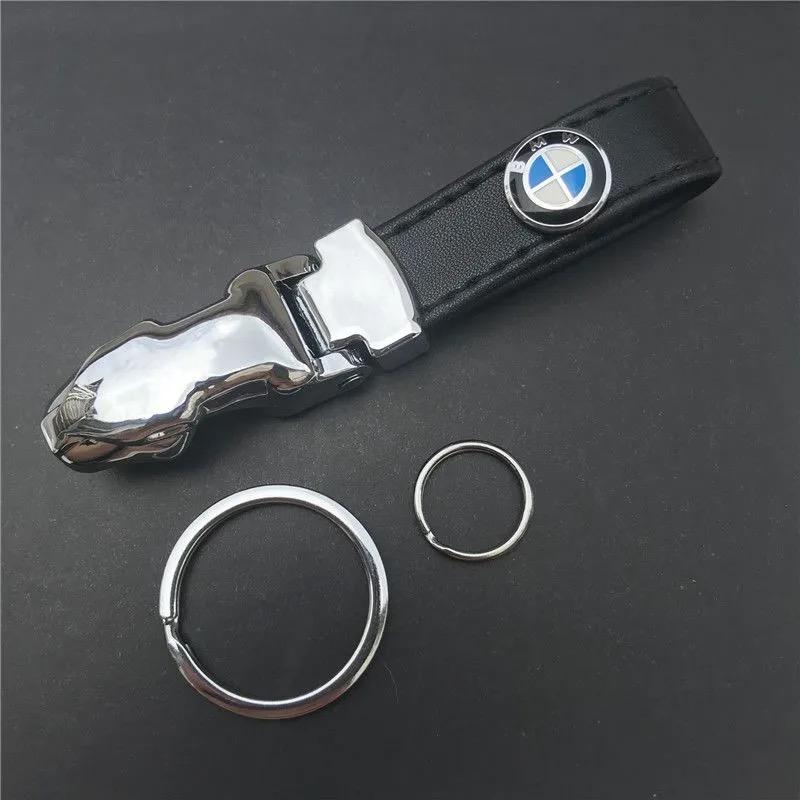 Luxury Leather Car Keychain Ring Zinc Alloy Chain Key For BMW M E34 E36 E60 E90 E46 E39 E70 F10 F30 X5 X6 M3 M5 M6 E71 F01 F02 cwsh87