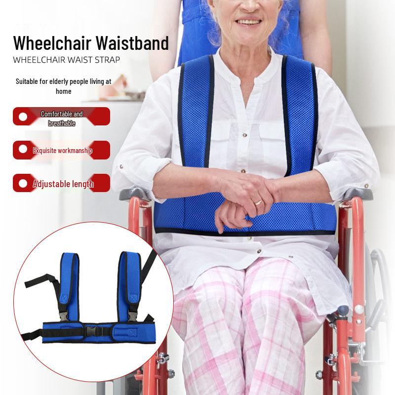 Breathable Mesh Anti-Fall Waistband for Elderly Wheelchair Support