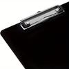 1pcs Black Plastic Clipboards, 12x8inch Clipboard Holds 80 Sheets, Low Profile Black Clip Boards in Bulk for Writing, board clip