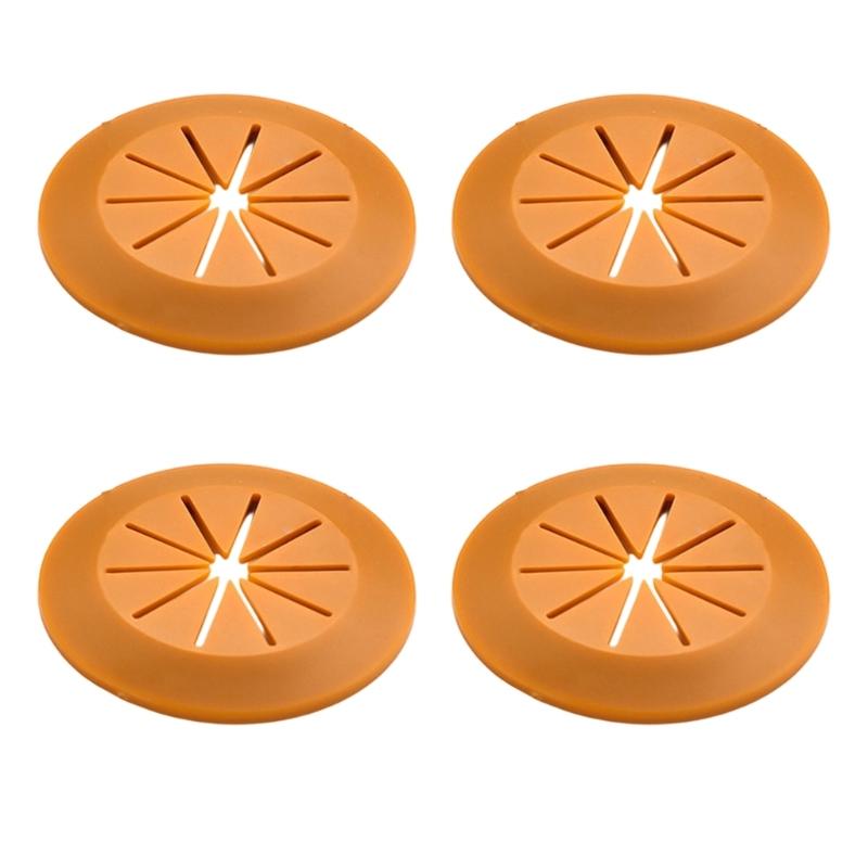 4PCS Adhesive Cable Management Covers Desk Wire Hole Protectors Simple Installs for Cabinet Tabletops Cord Organizers