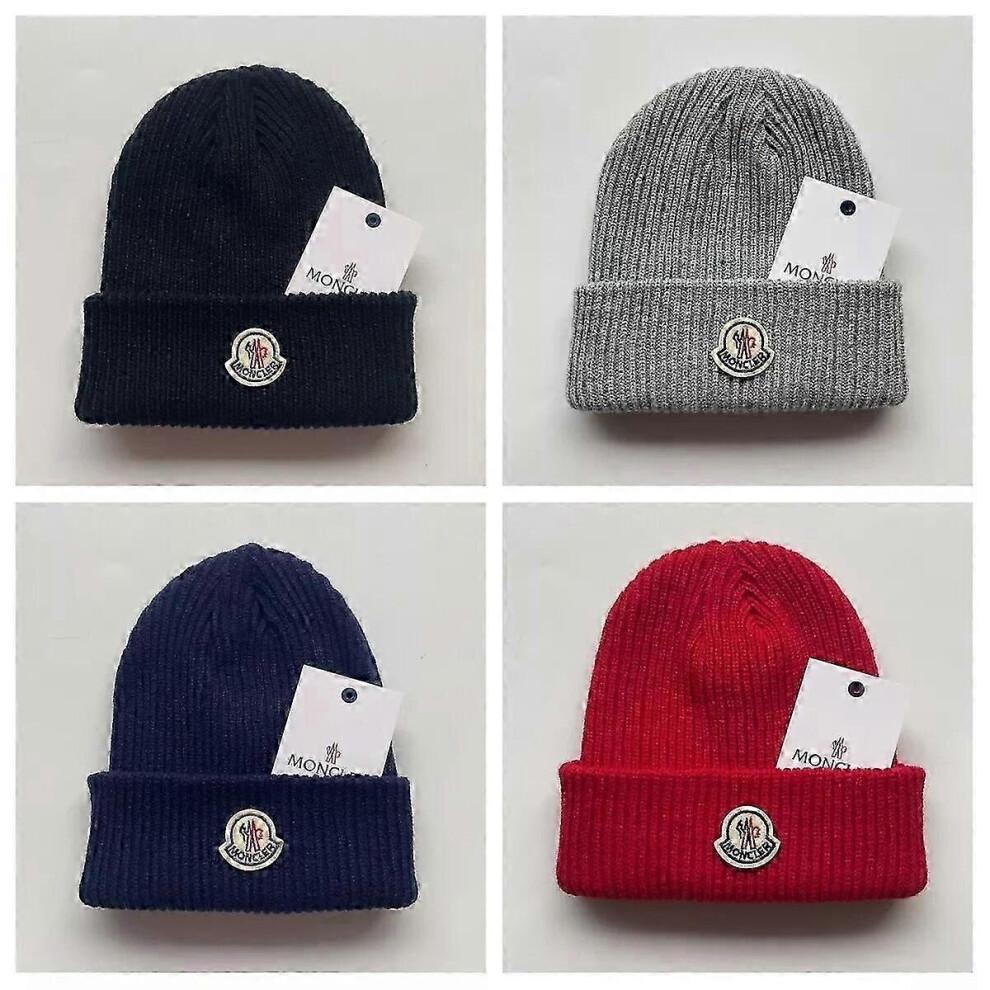 (Schwarz)Unisex Strickmütze Damen Beanie Weihnachtsgeschenk Gerippt Herren Sport Dehnbar