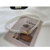 Mei Women's Pearl Waist Chain - Perfect for Dresses, Summer Casual Style, Rhinestone Embellished, Elastic Waistband