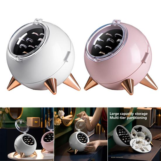 

Коробка для хранения ювелирных изделий, разделенная на части, предотвращает окисление, портативное кольцо, серьги, ожерелье, футляр для хранения, витрина, модный аксессуар