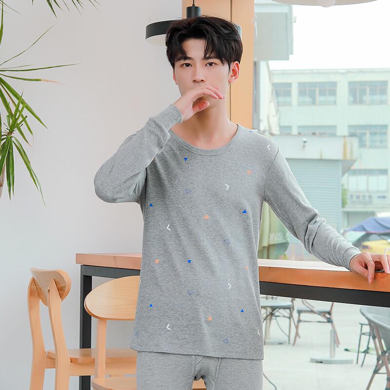 Nan Ji Ren Men's Pure Cotton Thermal Underwear Set