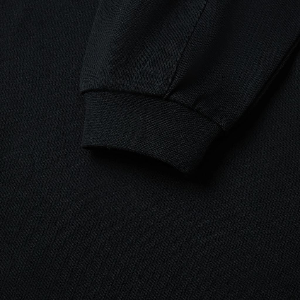 Li Ning Basketball Series Anti-Five Solid Color Round Neck Comfortable Breathable Versatile Casual Long Sleeve T-Shirt Men Tops Black AHSUE81-2