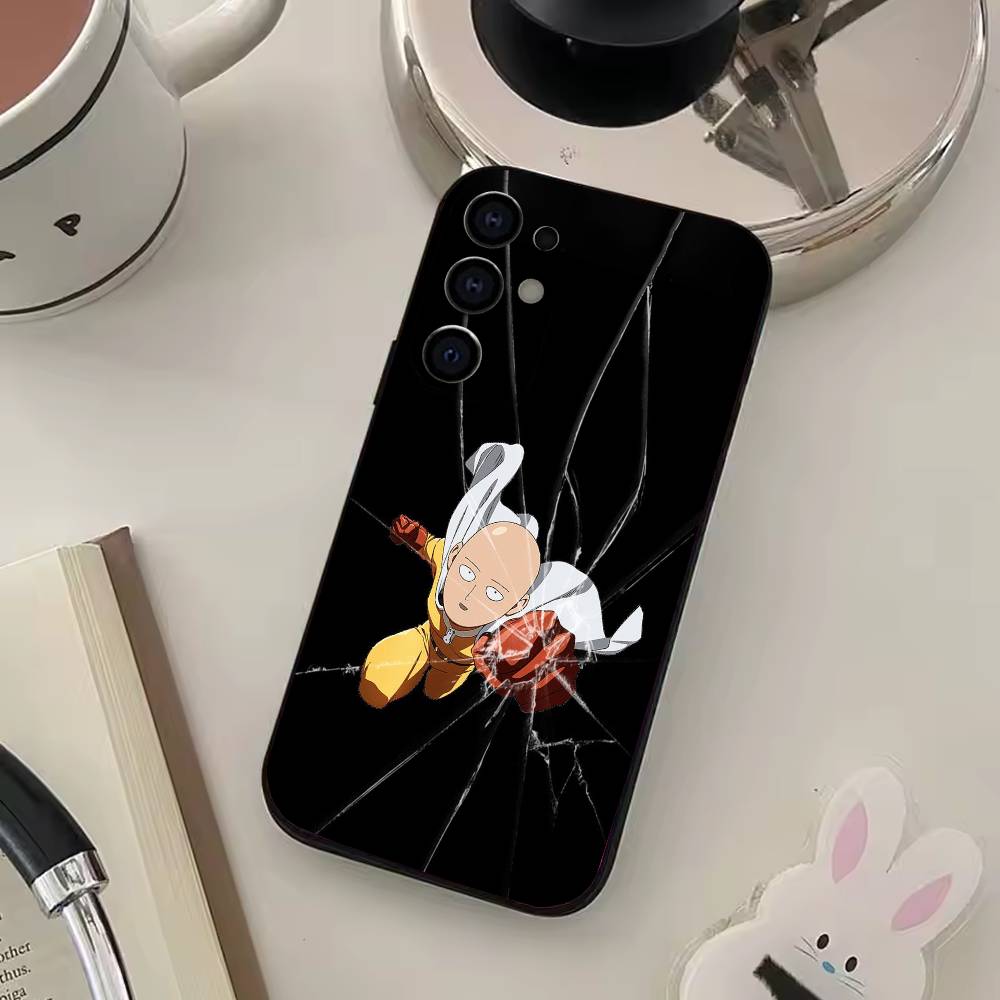 One P-Punch Anime S-Saitama M-Man Phone Case Silicone Soft For Samsung S25,S24,S21,S22,S23,S30,Ultra,S20,Plus,Fe,Lite