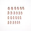 Elegant White Commuter Nail Tips: Autumn/Winter Milk Coffee Collection