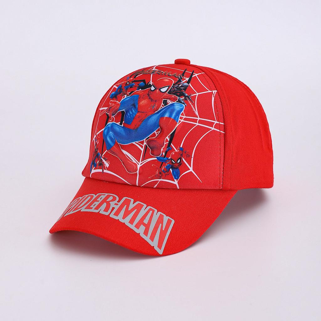 Spider Man Pattern Cartoon Kids Baseball Cap With Sunshade For Spring Outdoor Play