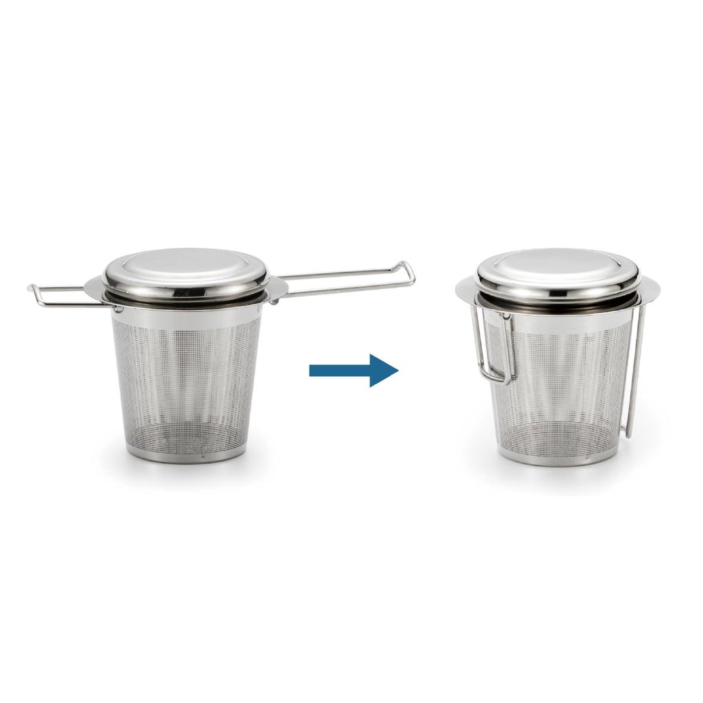 Tee-Ei aus Edelstahlgewebe mit Deckel, wiederverwendbares Tassensieb, loser Gewürzfilter für Teekannen, Tassen zum Aufbrühen von Kaffee