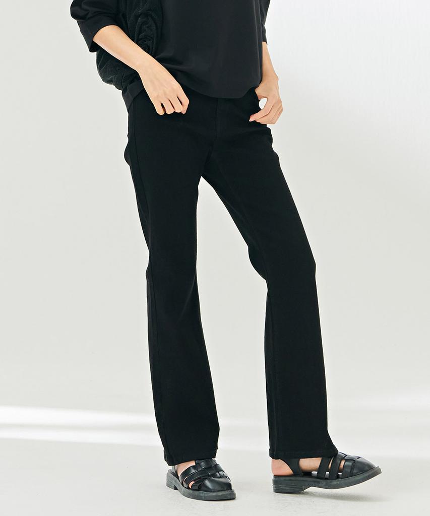 CHASECULT Dámské černé skryté elastické bootcut džíny-Dazg2351B03