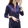 Women's Stand-Up Collar Running Shirt Long Sleeve UV Shirt for Gym Yoga Fitness Training
