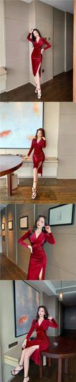 2025 Fall/Winter Women's Luxury Slim-Fit Velvet Midi Little Black Dress