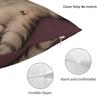 Lazy Tabby Cat Lounging Pillow Cover Soft Cushion Cover Morden Pillow Case For Chair Sofa Home Decor