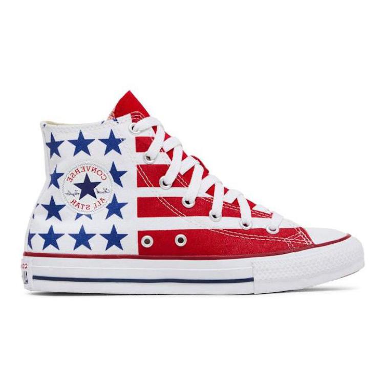 Converse Chuck Taylor All Star High GS USA Flag Kids Sneakers Red White Navy 667794F