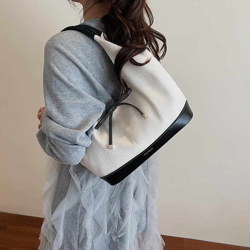 Bow Bag Large Capacity Summer New Casual Fashion Shoulder Women's Bag Tote Armpit Bag