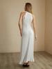 2026 European & American Fashion Pleated Slimming Solid Color Summer Maxi Dress for Women