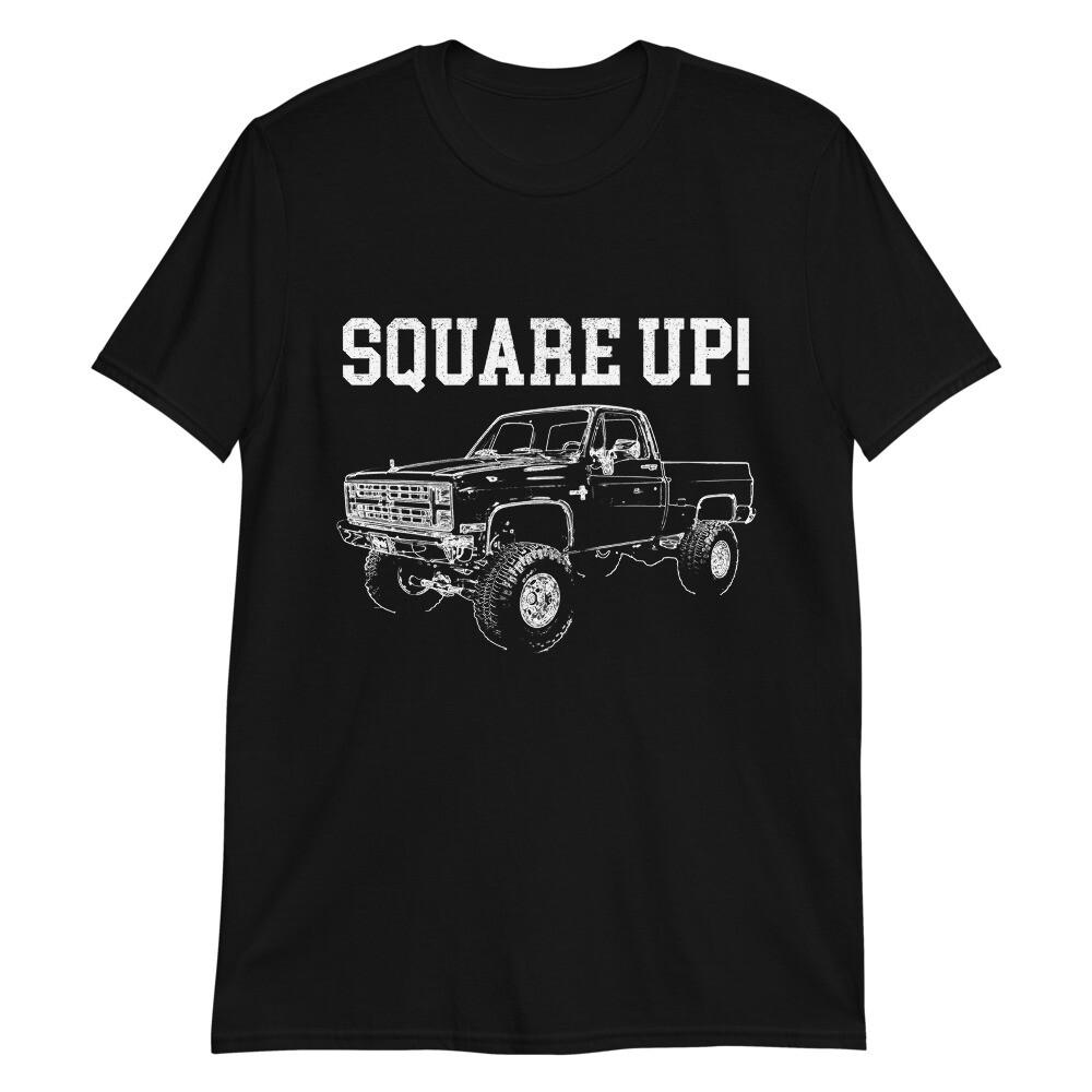 1985 Chevy K10 Silverado 4x4 Square Body Pickup Truck Gift Short-Sleeve T-Shirt XL