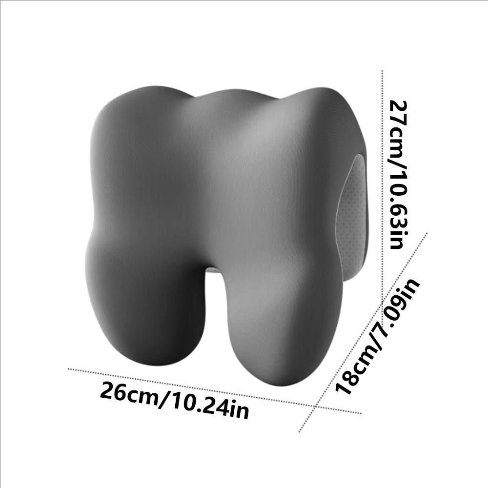 Washable Cover Office Chair Headrest Double Support Breathable Neck Support Pillow Comfortable Non-slip Foam Pillow for Napping