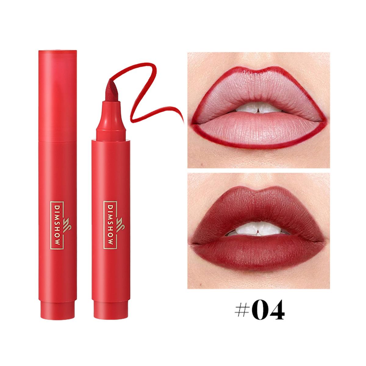 

Lip Stain Marker Pen Liquid Dye Lip Tint Водостойкий Стойкий Карандаш Для Губ Увлажняющий Не Размазывающийся Матовый Макияж Для Губ