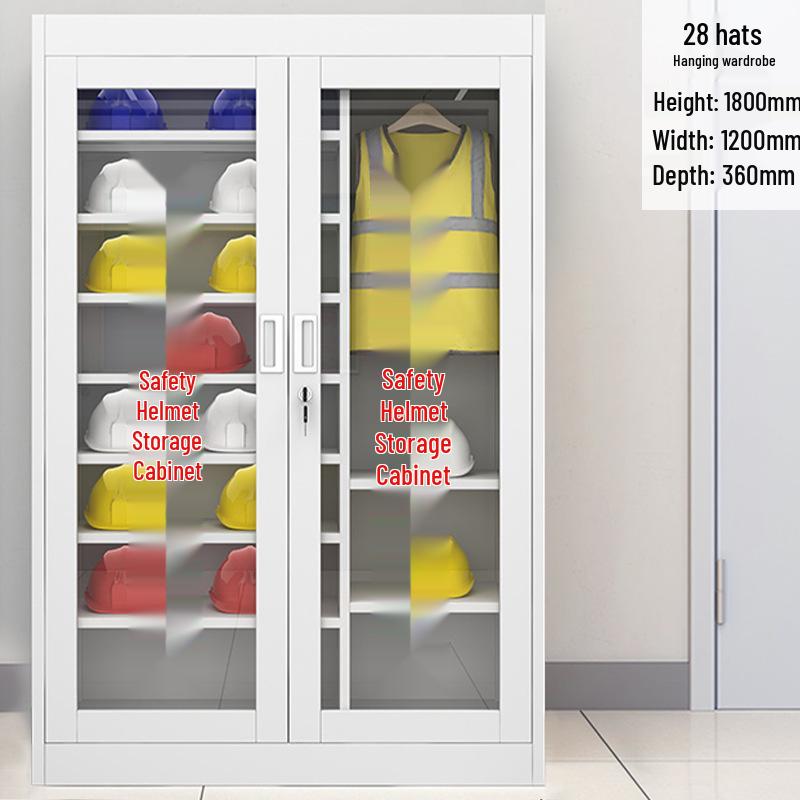 Durable Safety Helmet Storage Cabinet for Construction Sites