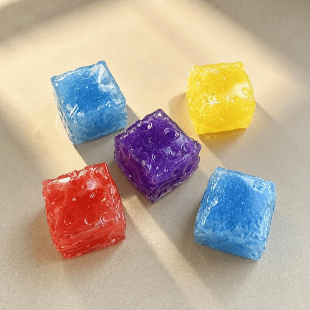Super Soft Cheese Squeezed Cube Moldable Fidget Toy Kids Toy Cheese Squishy Toy Home Decoration