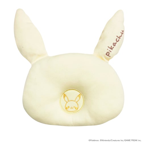 MORIPiLO Pokemon Baby/Child Pillow (Monpoke Pikachu Ear Die-Cut) Plush Toy Cushion 18x20x2cm Yellow Baby Newborn Merry-Go-Round Cute Soft Pokemon Char