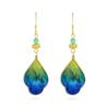 Original Cultural Heritage Series: Handcrafted Silk Velvet Flower Earrings Inspired by Thousand Miles of Rivers and Mountains