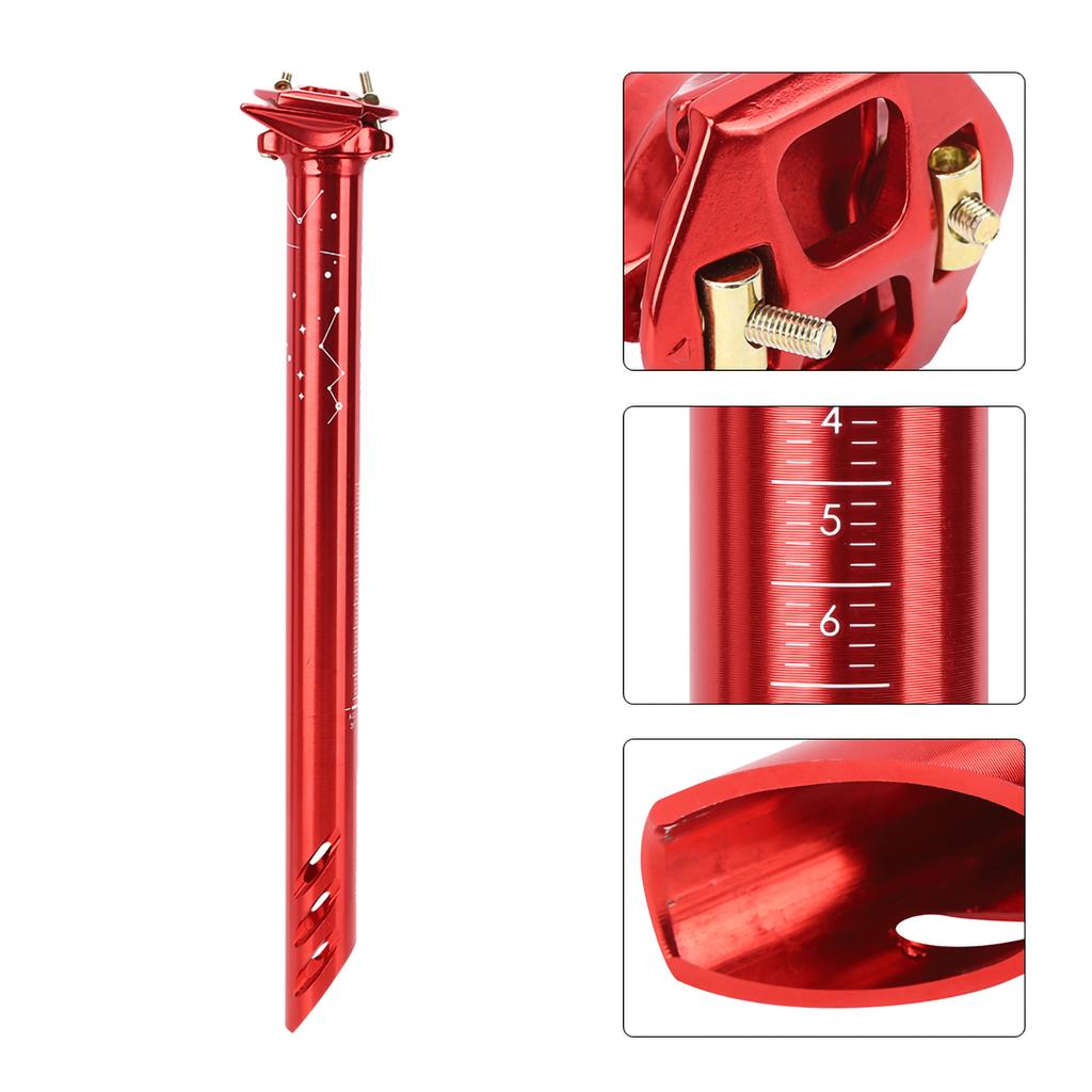 Lega di Alluminio 7075 31,6 mm Ultraleggera Mountain Bike Strada Reggisella Bicicletta Tubo Sella Accessorio Ciclismo Rosso