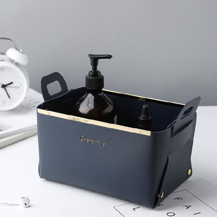 Creative Leather Storage Boxes Small Things Collection Help You to Save Spac