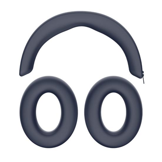 

Защитный чехол для наушников Силиконовый чехол для наушников Износостойкий дышащий моющийся Невыцветающий чехол для гарнитуры Запасные части синий