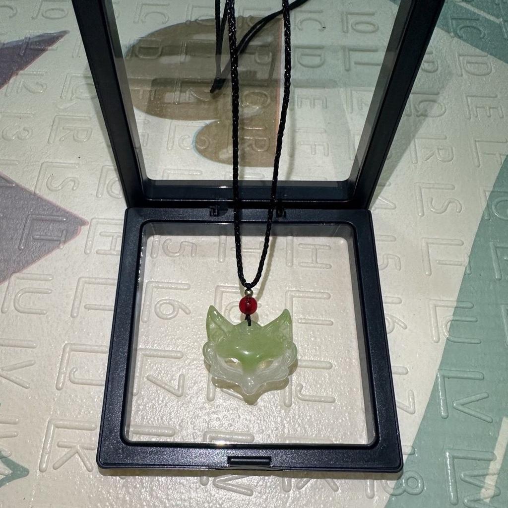 Fox Mask Pendant Necklace Chinese Aesthetic Unisex Jewelry For Couples Gift