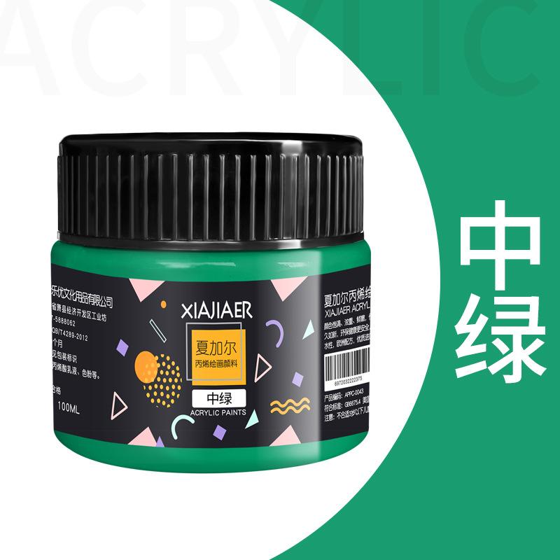 1pcs Art Acrylic Pigment 100ml 38 Colors In Jar,Doodle,DIY,Can Be Used For Wall,Stone,Textile Painting Art Supplies
