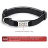 Personalized Dog Collar with Removable Engraved Tag Nylon Reflective Strap Solid Metal D-Ring Color Adjustable Buckle Pet collar