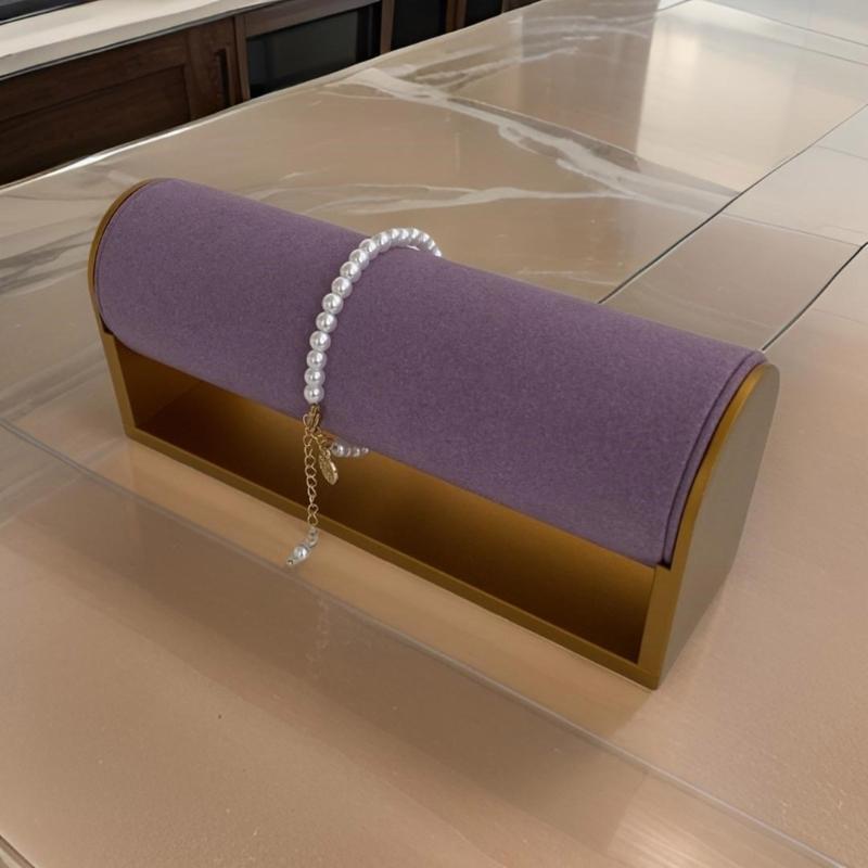 Multitiered Sturdy Metal Fashion Accessory Holder Portable for Watch Bracelet and Bangle Exhibition Home Organization