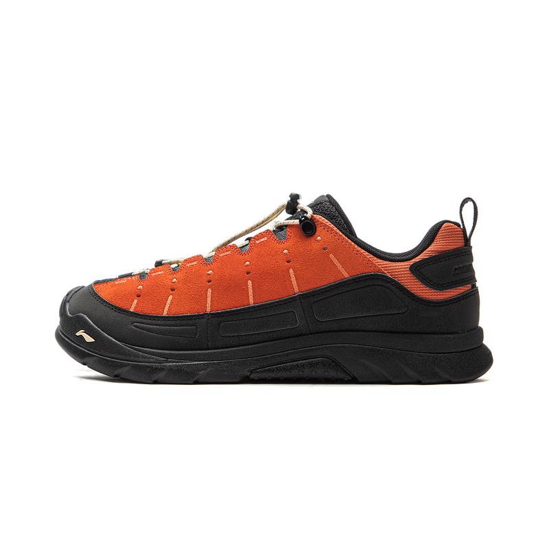 

new LiNing CF Tracing, Forest Grace Cushioning, Abrasion Resistant Grip Low top Hiking Shoes Unisex Orange Black 43