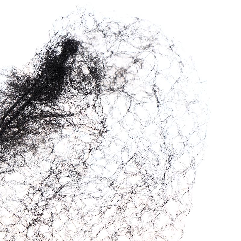 100X Black Invisible Hair Nets Elastic Edge Mesh Hairnet Stretch Hairnet Cover
