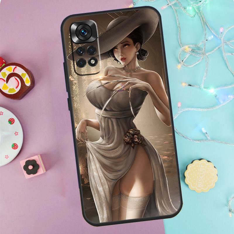 Sexy Lady Dimitrescu Daughters Case For Xiaomi Redmi Note 14 13 9 10 11 12 Pro 9S 10S 11S 12S Redmi 13C 10C 12C 14C Cover