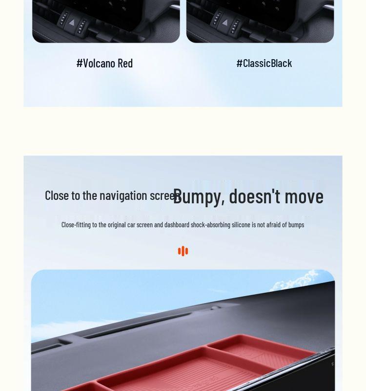 Silicone Storage Box for New Toyota Camry/RAV4/Wildlander (9th Gen) Car Interior Accessories