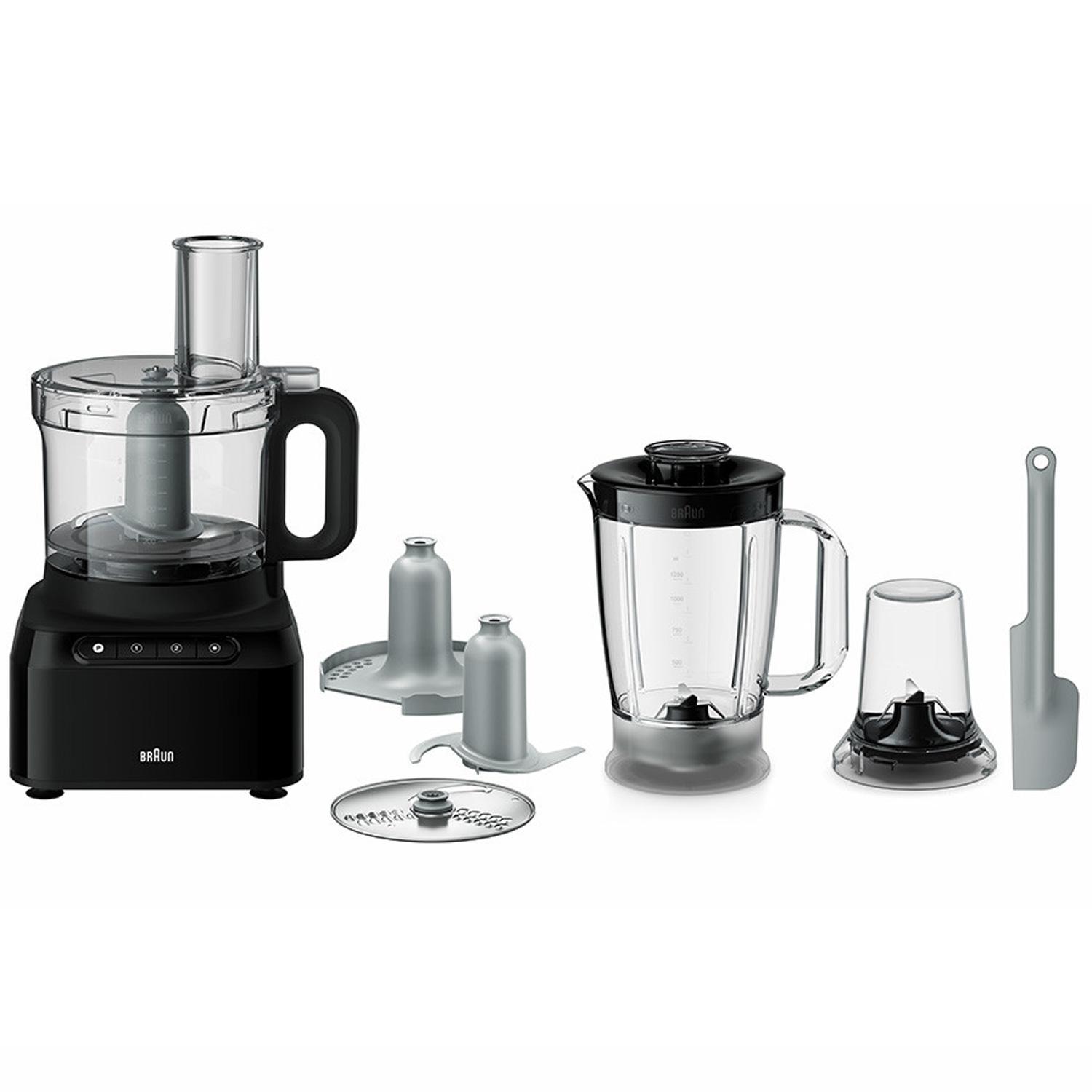 Braun Schwarz Fp3132bk Küchenmaschine, Zerkleinerer, - Bild 4